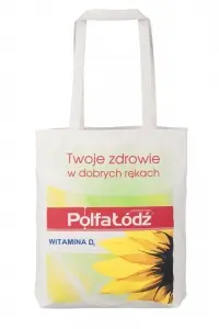 Torby bawełniane z nadrukiem dla POLFA ŁÓDŹ — Torba bawełniana z nadrukiem full color — Sampla