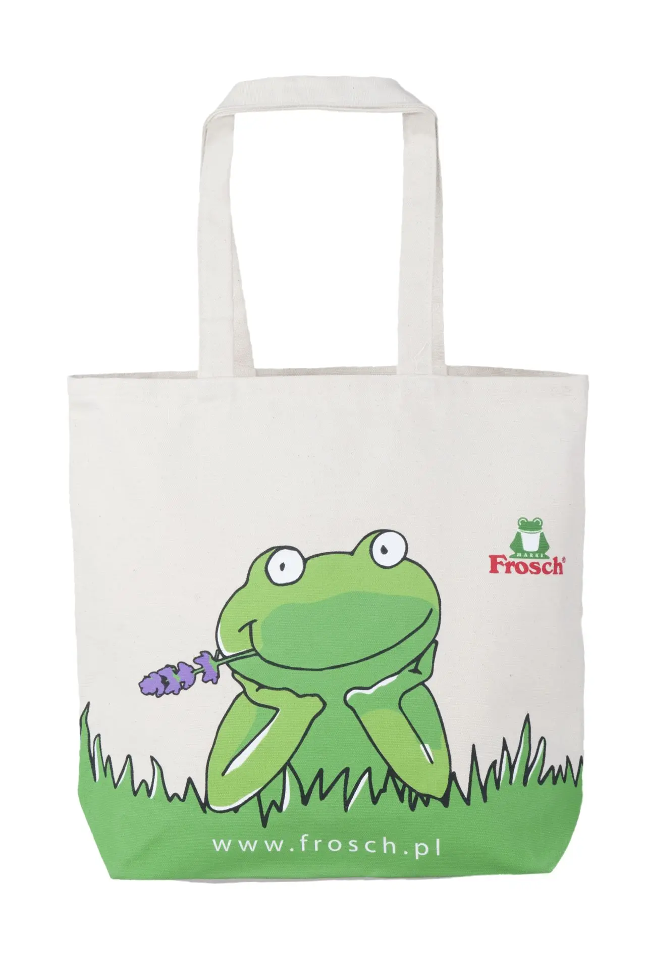 Torby bawełniane z nadrukiem dla FROSCH — Mała torba bawełniana z nadrukiem full print — Sampla